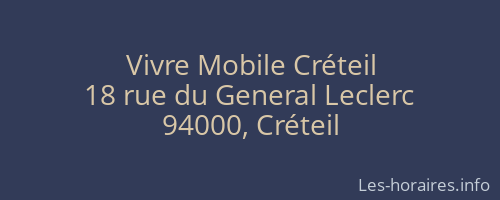 Vivre Mobile Créteil