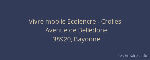 Vivre mobile Ecolencre - Crolles