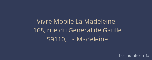 Vivre Mobile La Madeleine
