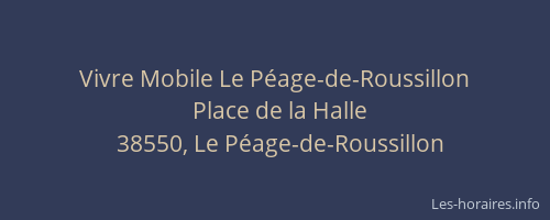 Vivre Mobile Le Péage-de-Roussillon