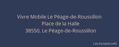 Vivre Mobile Le P&eacute;age-de-Roussillon