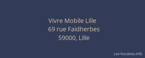 Vivre Mobile Lille