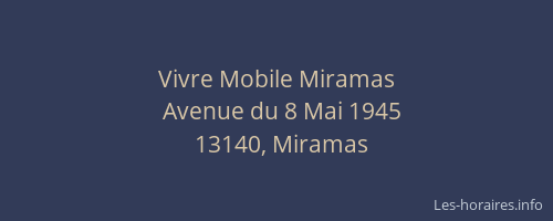 Vivre Mobile Miramas