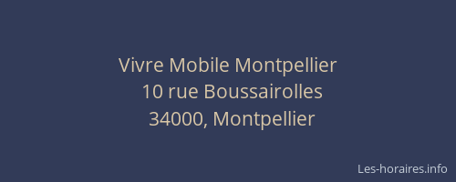 Vivre Mobile Montpellier