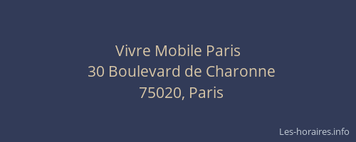 Vivre Mobile Paris