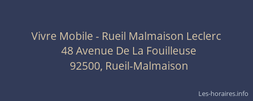Vivre Mobile - Rueil Malmaison Leclerc