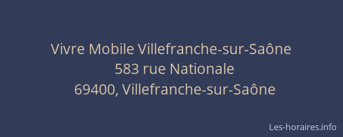 Vivre Mobile Villefranche-sur-Saône