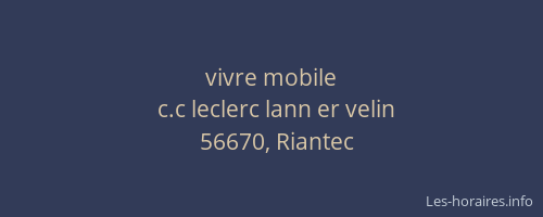 vivre mobile