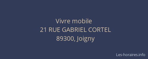 Vivre mobile