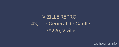 VIZILLE REPRO