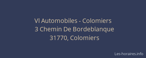 Vl Automobiles - Colomiers