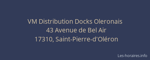 VM Distribution Docks Oleronais