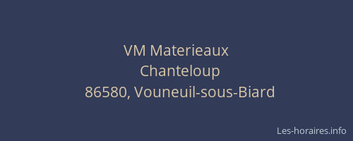 VM Materieaux