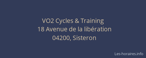 VO2 Cycles & Training