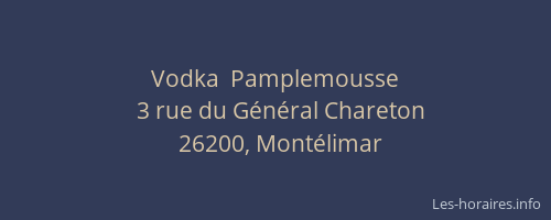 Vodka  Pamplemousse