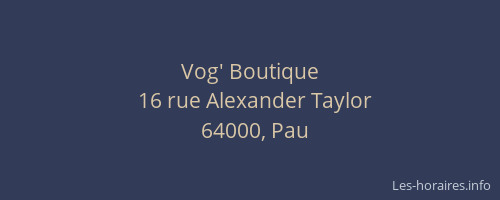 Vog' Boutique