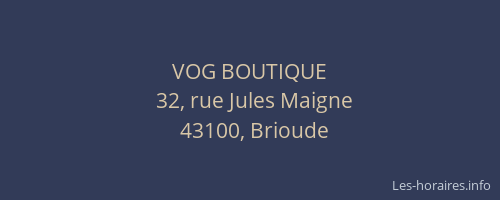 VOG BOUTIQUE