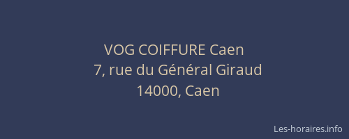 VOG COIFFURE Caen