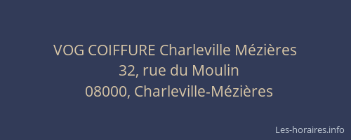 VOG COIFFURE Charleville Mézières