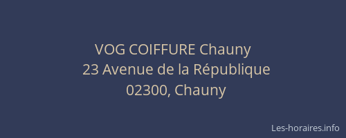 VOG COIFFURE Chauny