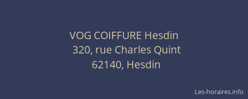 VOG COIFFURE Hesdin