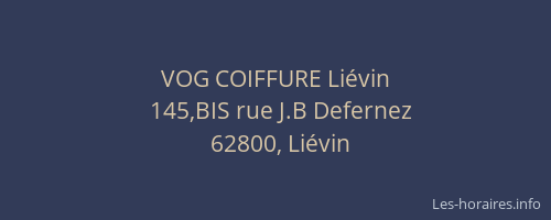 VOG COIFFURE Liévin