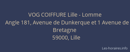 VOG COIFFURE Lille - Lomme