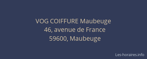 VOG COIFFURE Maubeuge