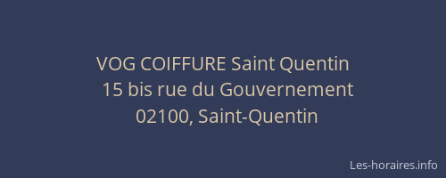 VOG COIFFURE Saint Quentin