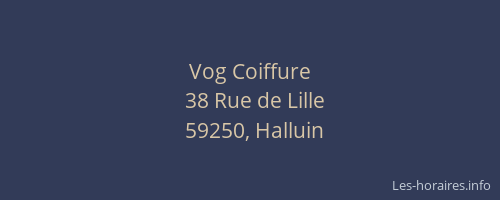 Vog Coiffure