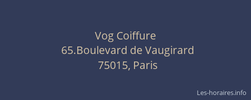 Vog Coiffure