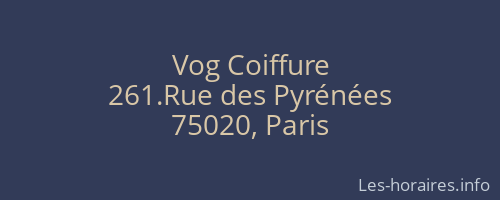 Vog Coiffure