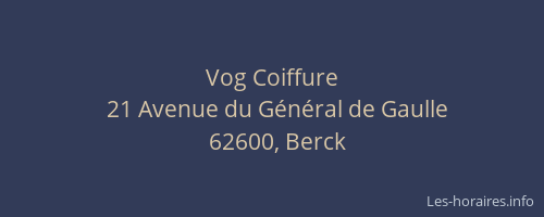 Vog Coiffure
