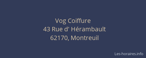 Vog Coiffure