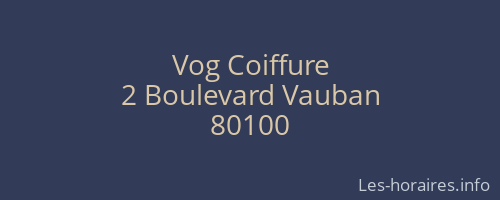 Vog Coiffure
