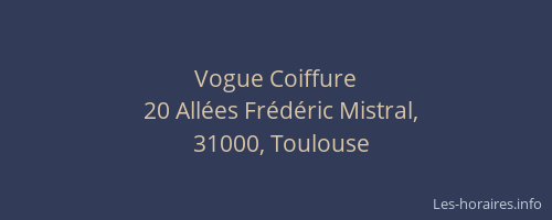 Vogue Coiffure