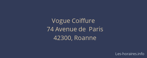 Vogue Coiffure