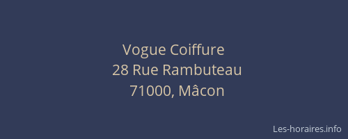Vogue Coiffure