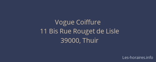 Vogue Coiffure