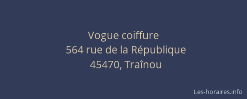 Vogue coiffure
