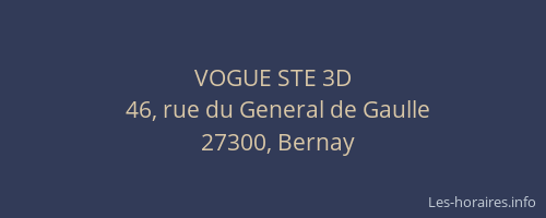 VOGUE STE 3D