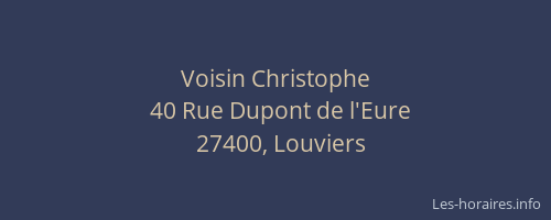 Voisin Christophe