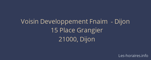 Voisin Developpement Fnaim  - Dijon