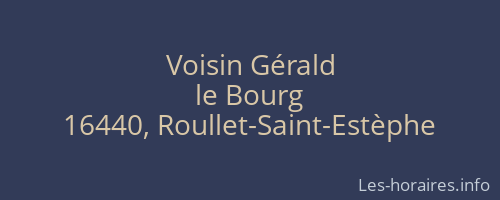 Voisin Gérald