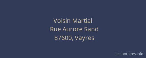 Voisin Martial