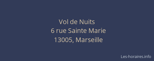 Vol de Nuits
