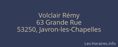 Volclair Rémy