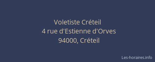 Voletiste Cr&eacute;teil