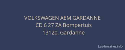 VOLKSWAGEN AEM GARDANNE