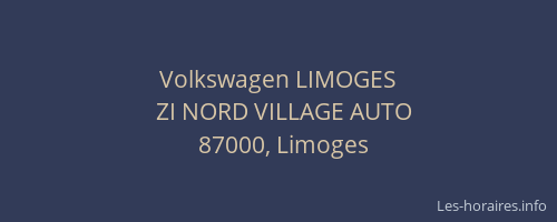Volkswagen LIMOGES